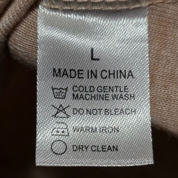 Womens Leopard Print Color Block Tunics Sz L Casual Long Sleeve Tops Animal Soft - Picture 8 of 8